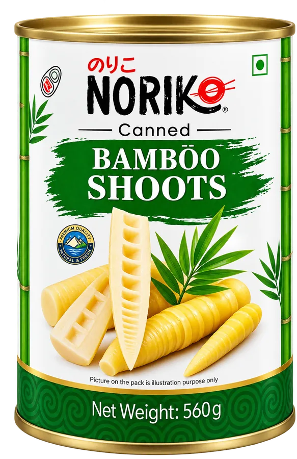 NORIKO Canned Bamboo Shoots, 560 g