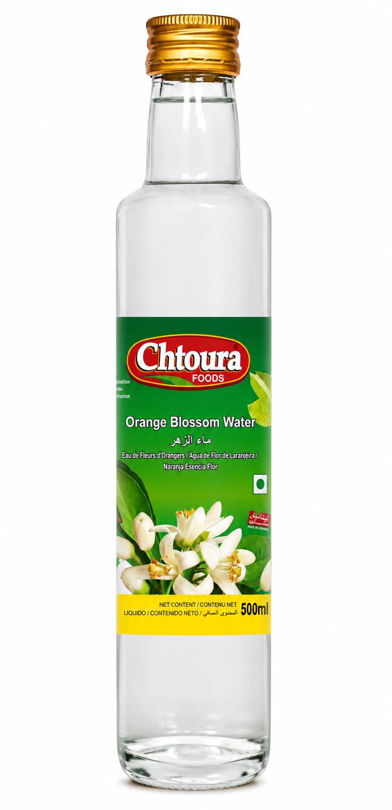 Chtoura Foods Orange Blossom Water, 500 ml