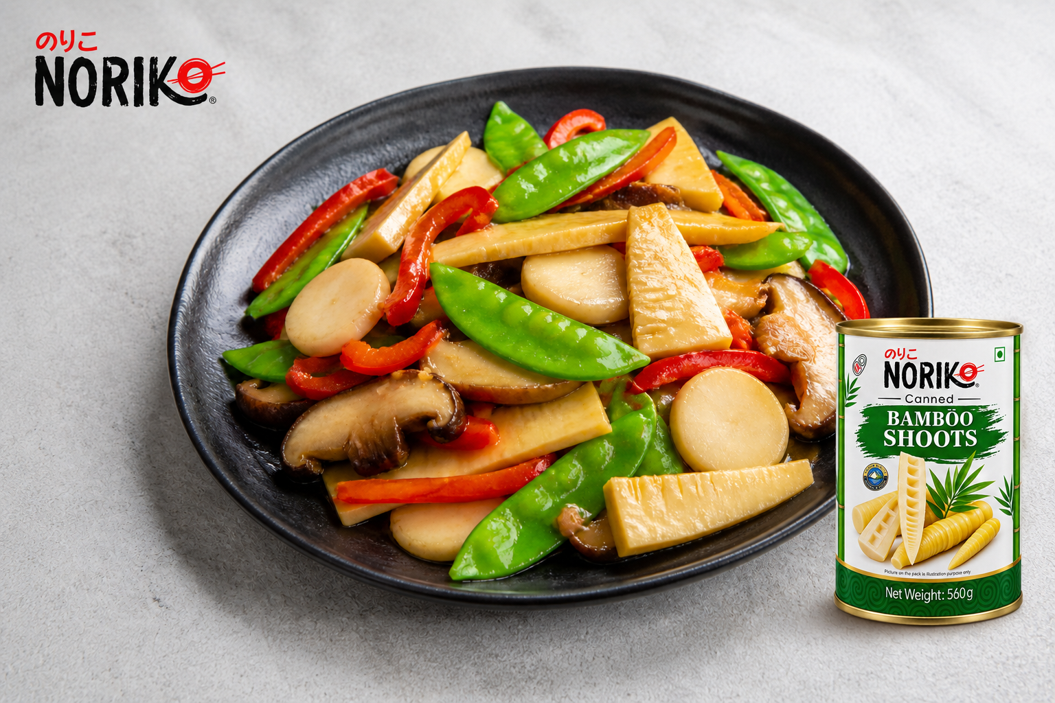 Bamboo shoot and water chestnut stir-fry