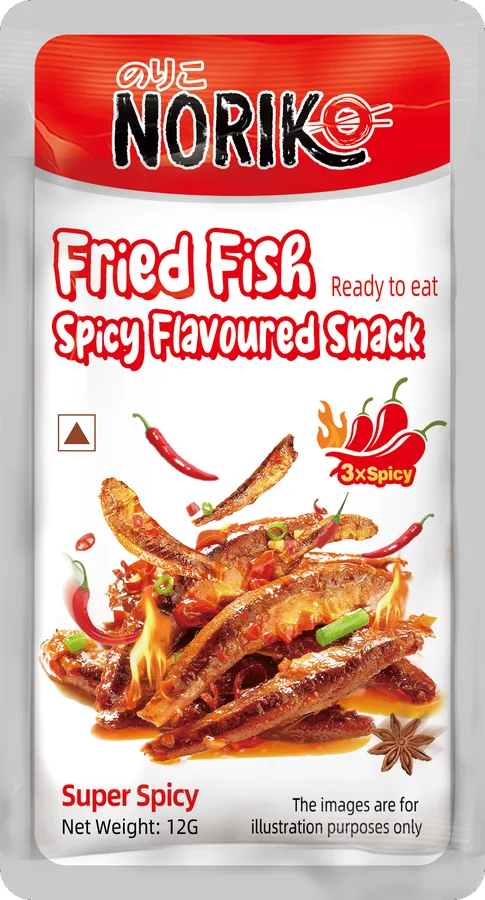 NORIKO Fried Fish Spicy Flavoured Snack pack