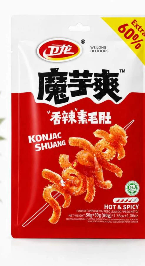 NORIKO Konjac Shuang — Hot & Spicy, 80 g