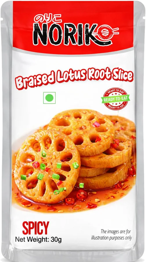 NORIKO Braised Lotus Root Slice, spicy, 30 g
