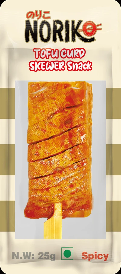 NORIKO Tofu Curd Skewer Snack Spicy, 25 g